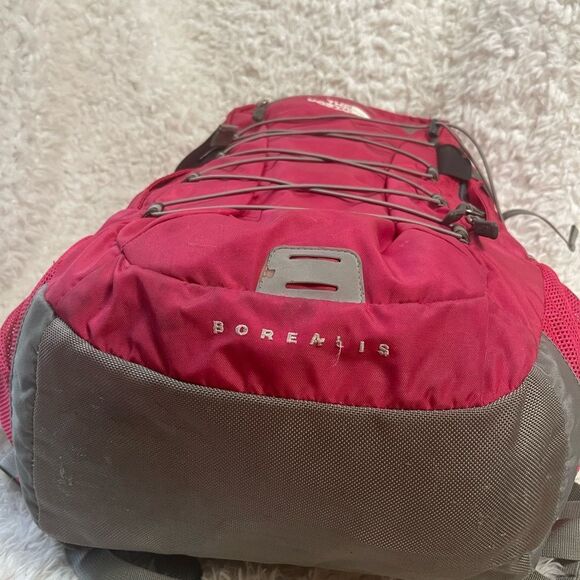 The North Face bright pink and Gray Backpack - Picture 6 of 15